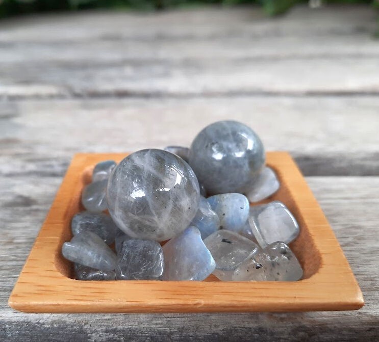 Labradorite Sphere Duo, Transformation, Higher Realm Connection, Full Potential