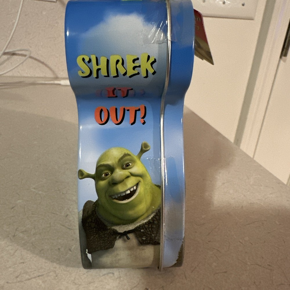 Shrek 3D Embossed Lunch Box & Stocking Cap 2004 Dreamworks