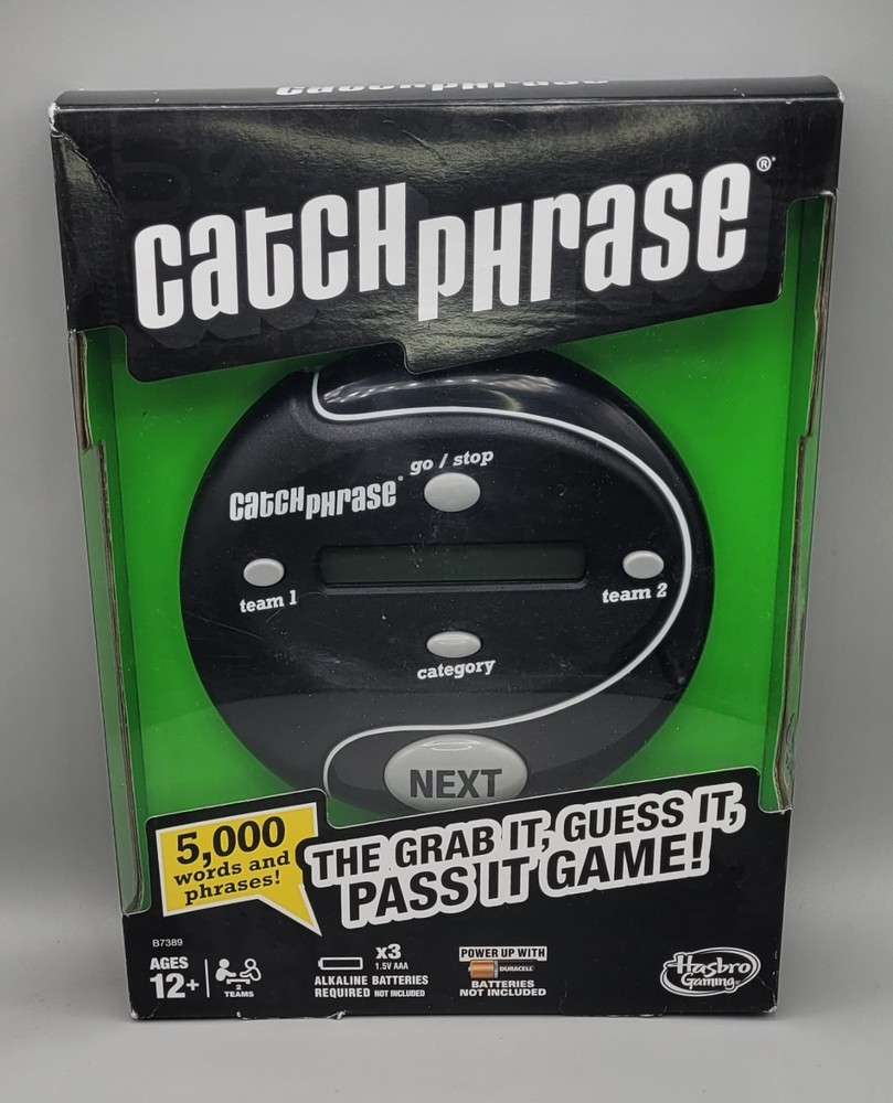 Hasbro Catch Phrase Handheld Electronic Game Black 2016