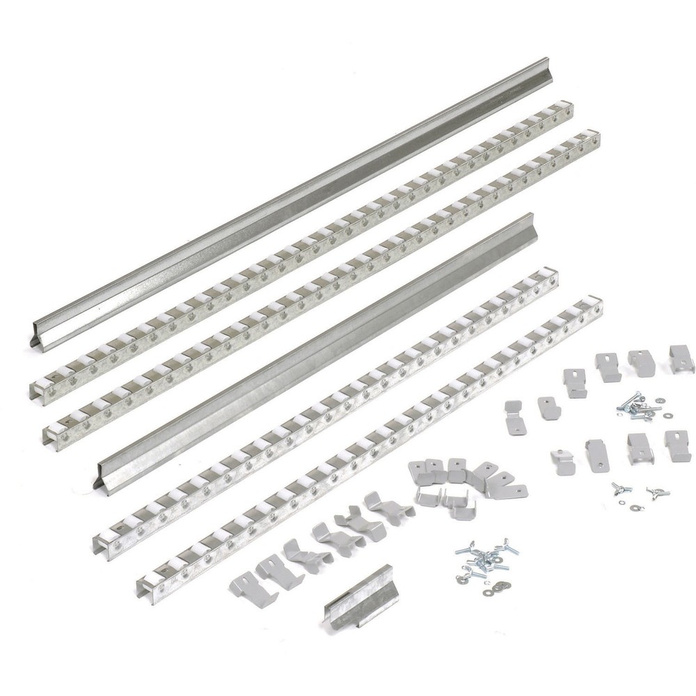 Gravity Carton Flow Roller Track Kit Double Depth 84"