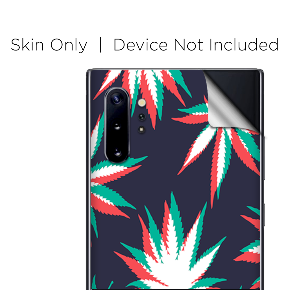 Skins Decal Wrap for Samsung Note 10 Plus 3D Holographic Weed Pot Leaf