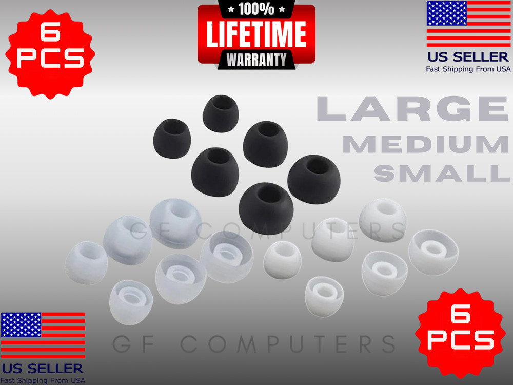 6 SML Earbud Ear Tips for ThieAudio Oracle Oracle Mk2 Elixir Headphones