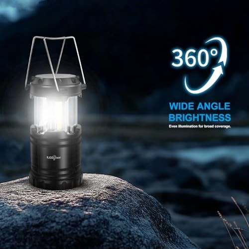 LED Camping Lantern, Battery Operated Lights, Adjustable Brightness 4 Modern