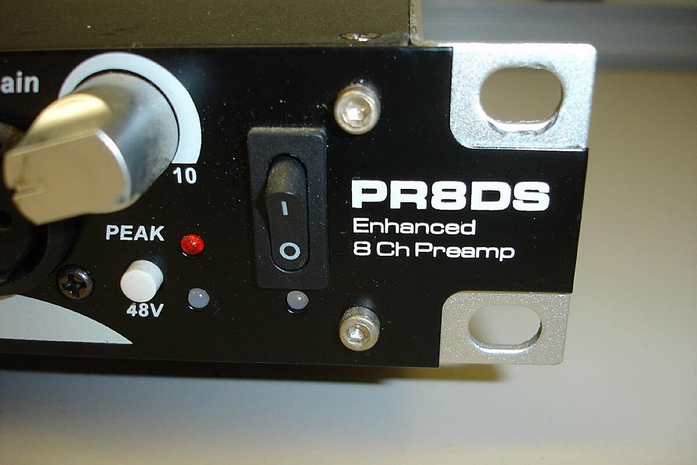 Pro Audio PR8DS Enhanced 8-Channel Pre-Amp w Power Supply and Cables