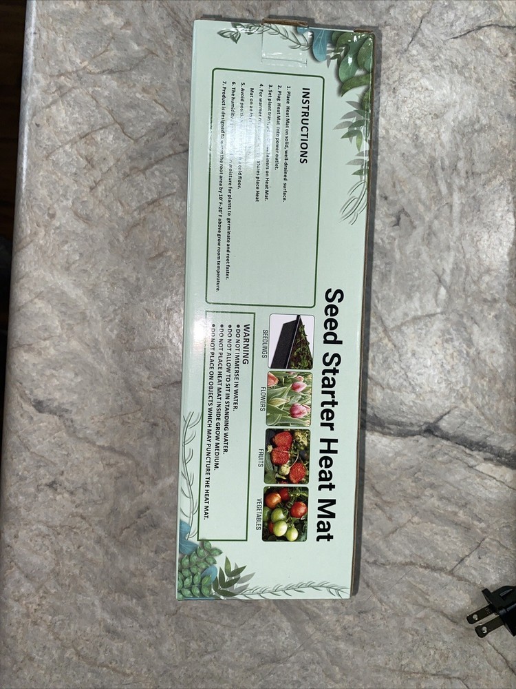 Seedfactor 10"x20" Seedling Heat Mat Seed Germination Propagation Starter