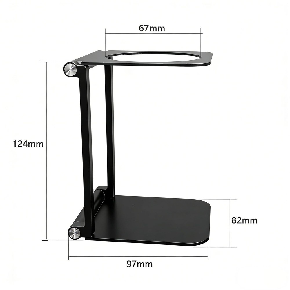 Coffee Maker Stand, Foldable Stand for Coffee Machine, Practical Black Stand for
