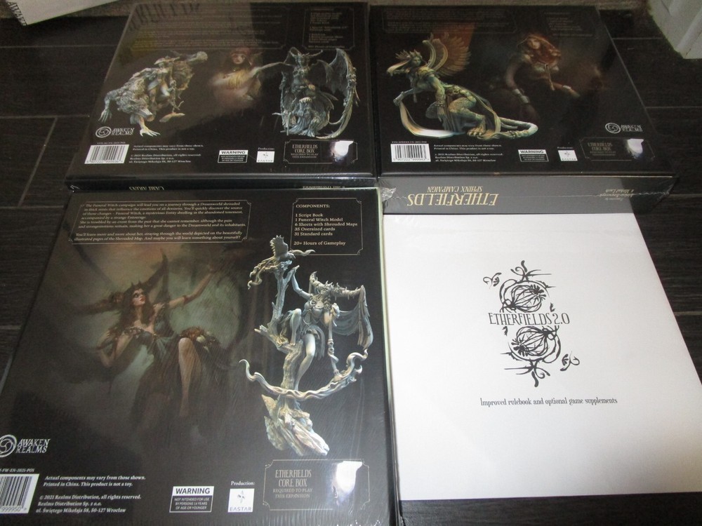 Etherfields Kickstarter Stretch Goals Harpy, She-Wolf, Sphinx, Witch Campaigns