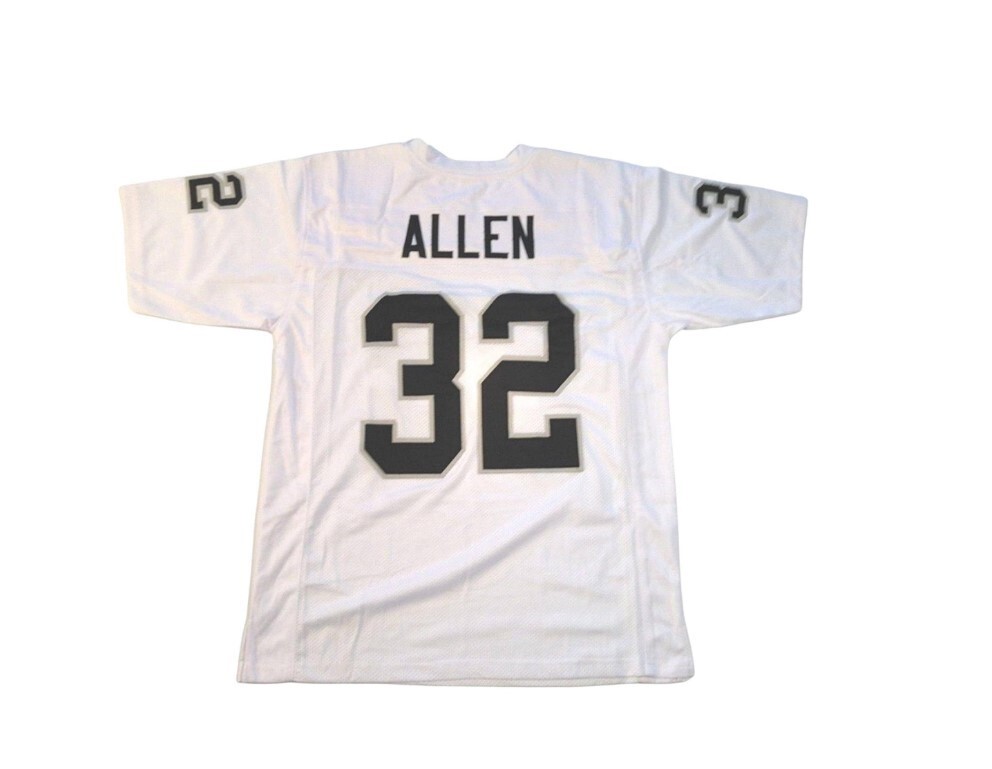 Marcus Allen Jersey White XL Custom Sewn Stitched