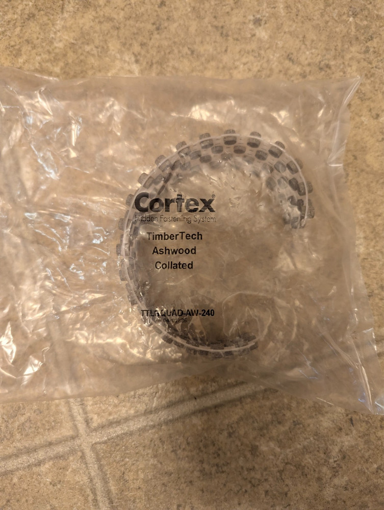 TimberTech Ashwood 80 count collated Cortex plugs only