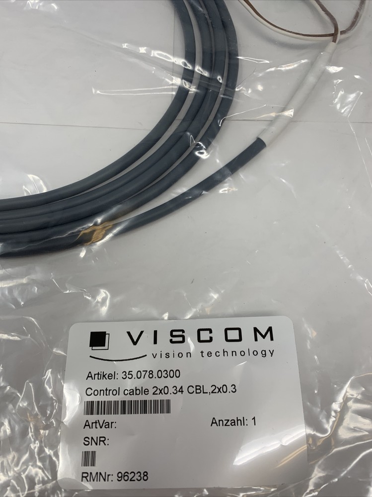 Viscom Vision Technology Control Cable 35.078.0300 (Brand New)