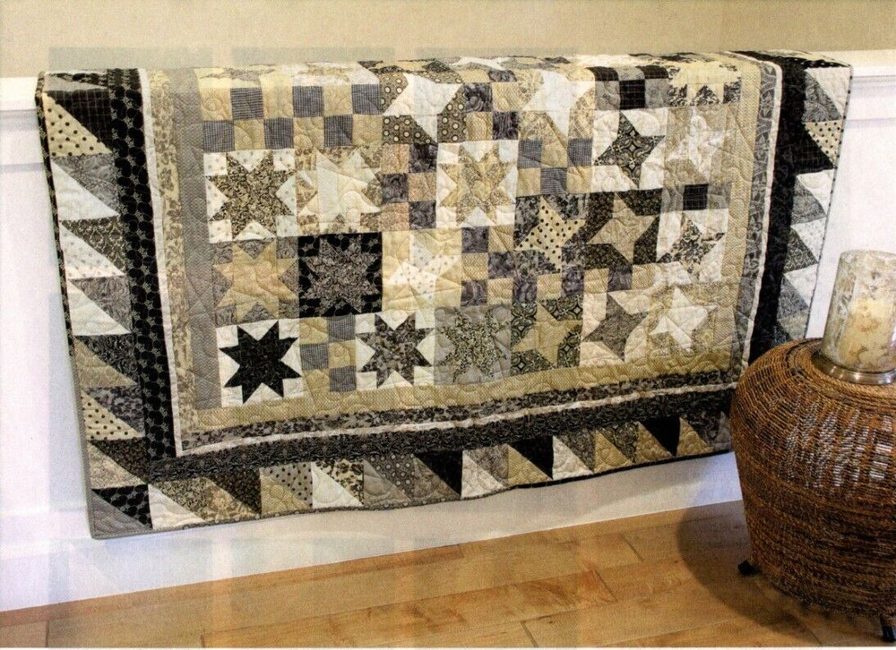 Handsome Stars Quilt Pattern Pieced LL