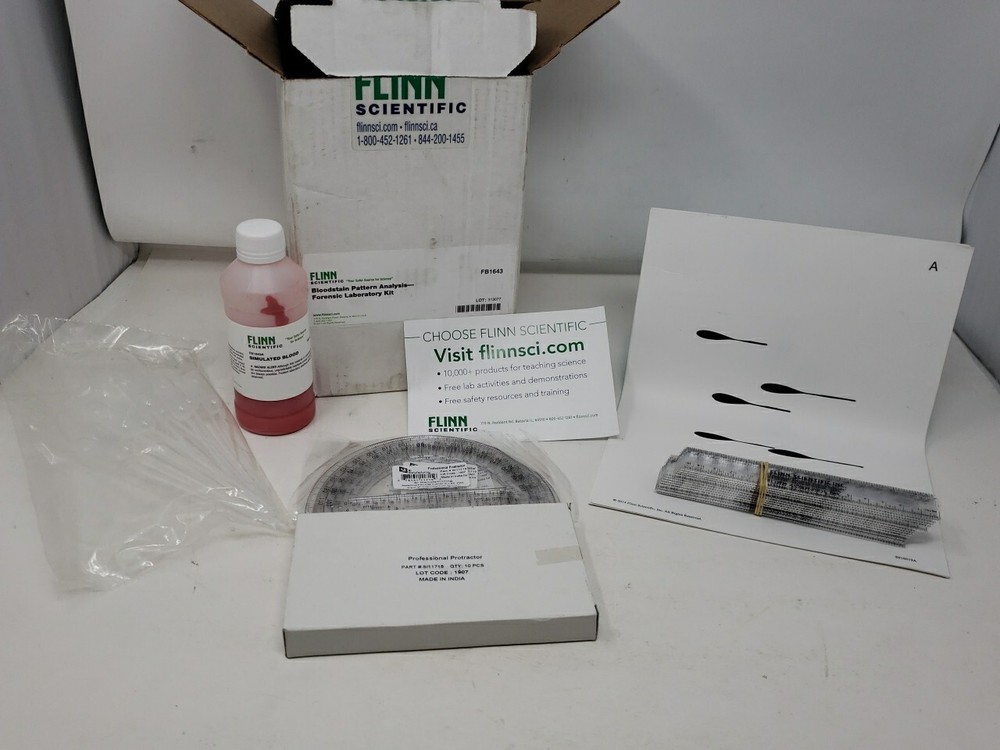 FLINN Scientific Bloodstain Pattern Analysis- Forensic Laboratory Kit, FB1643