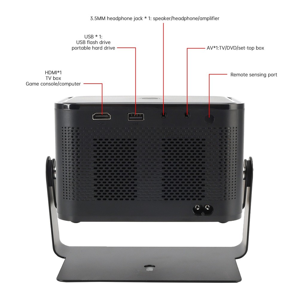 🚀4K Projector Smart Android Projector Smart Voice Dual Frequency HD Projector