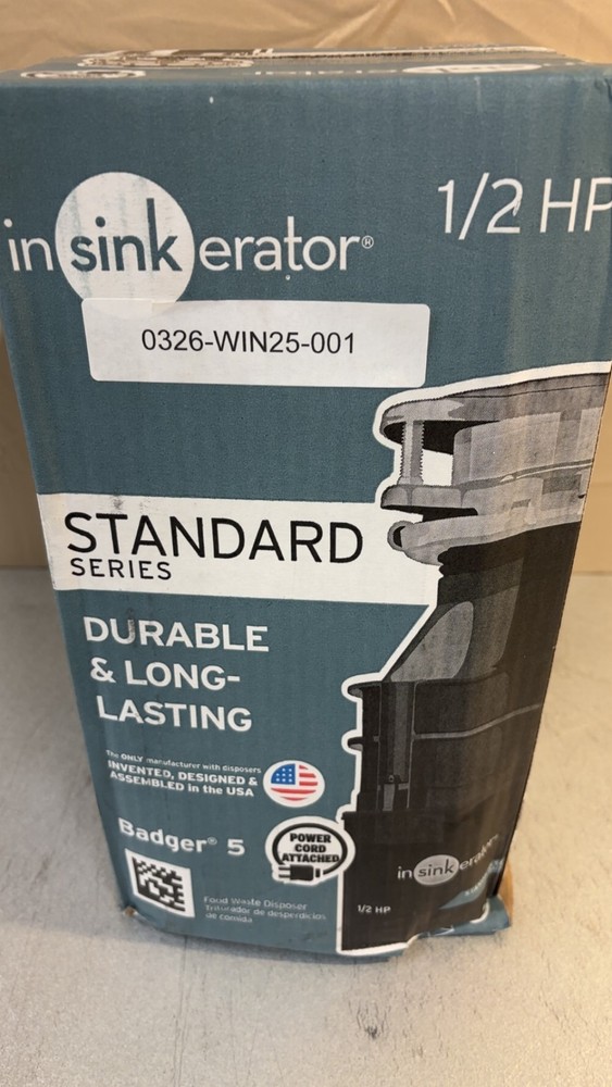 InSinkErator Garbage Disposal Standard Series 1/2 HP BRAND NEW
