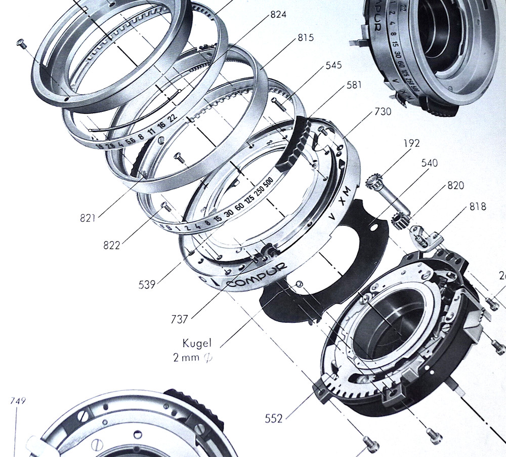 Compur Part 1110-034-824 Diaphragm Coupling Ring Spring - Synchro 00-MXV