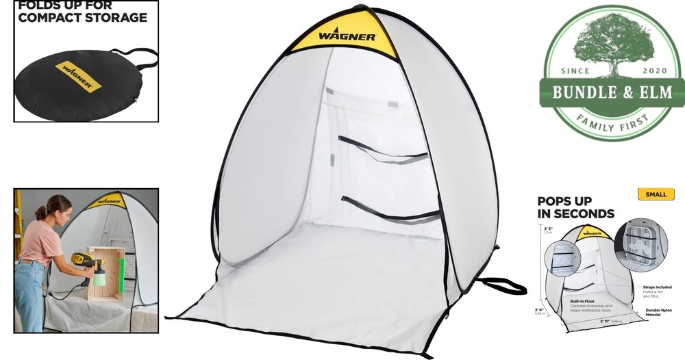 Quick Setup Paint Booth for Small Projects, Lightweight with Three-Sided Design