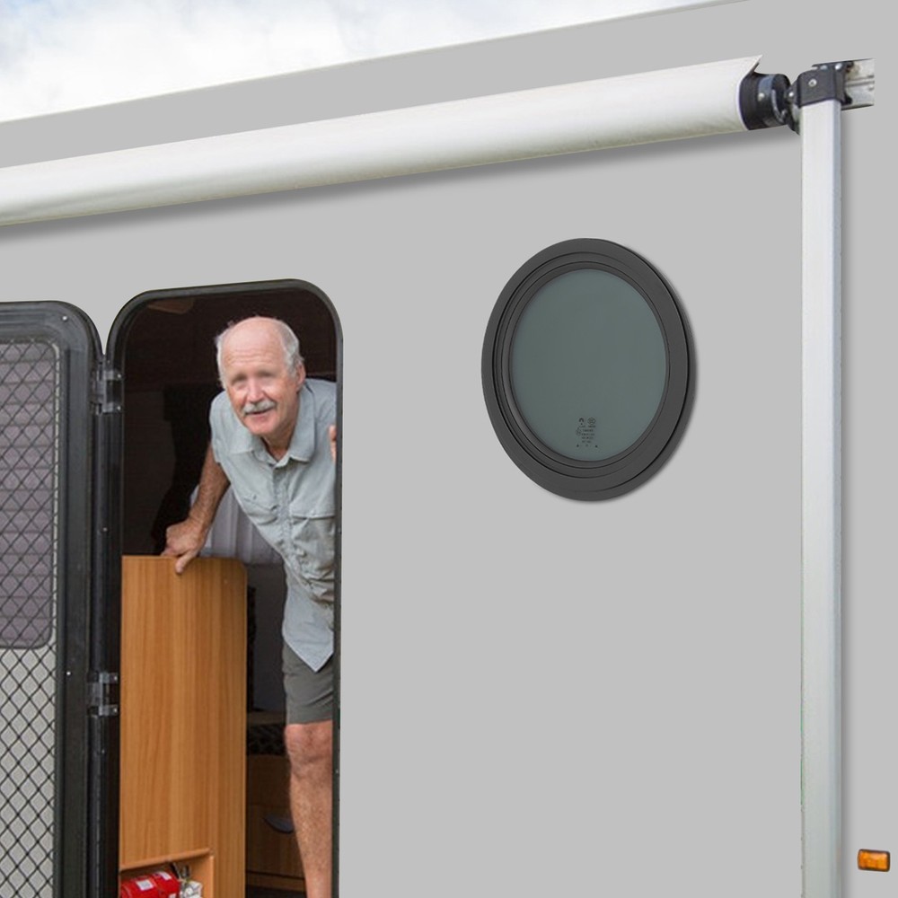 Round Fixed RV Window RV Window Round Venting Window With Trim Ring Replacement