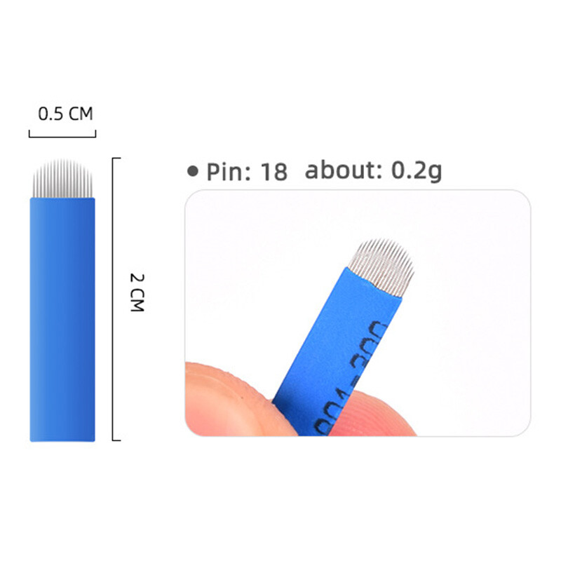 18U Shape Microblading Needles for Tattoo Blade Permanent Makeup Needle Blade