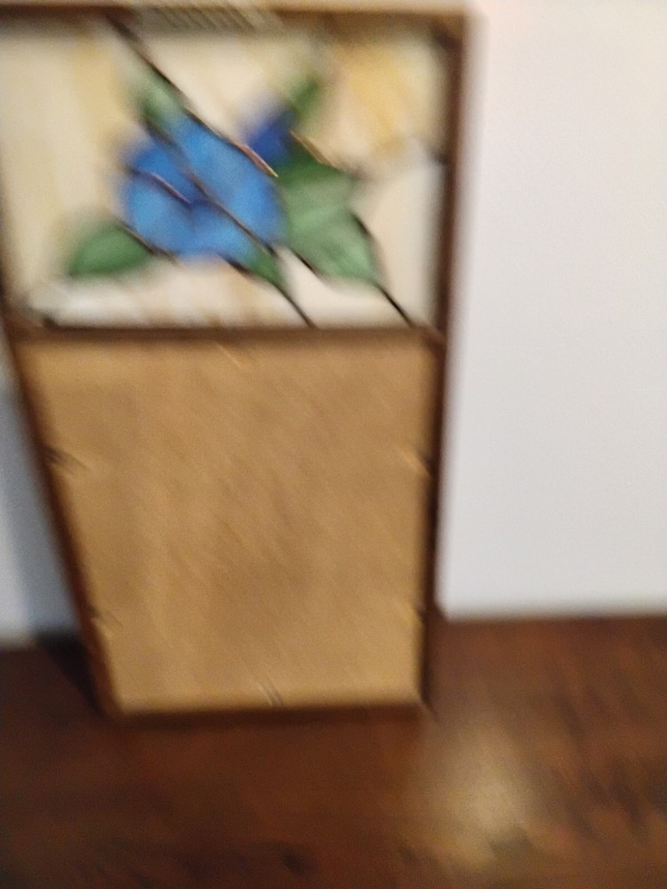 Vintage Stained Glass Cork Board