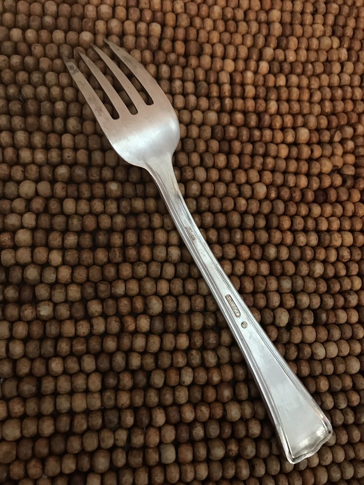 Amsilco Silverplate CROMWELL Square Scalloped Tip SALAD FORK 6.5"
