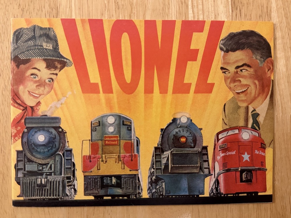 Lionel Catalog 1954 Original mini catalog with outer envelope