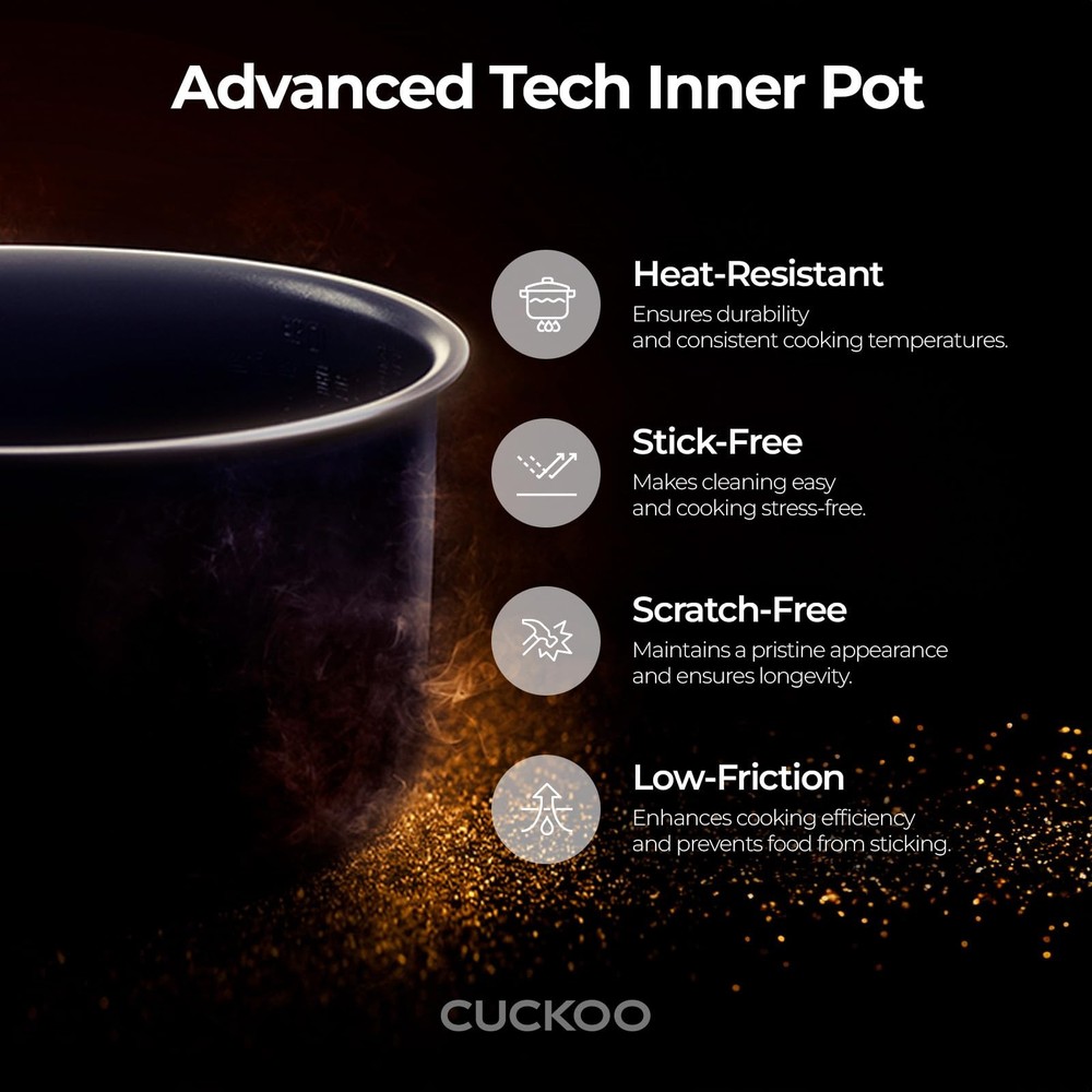 CUCKOO Basic Rice Cooker 6-Cup Uncooked / 12-Cup Cooked, Versatile Rice Maker