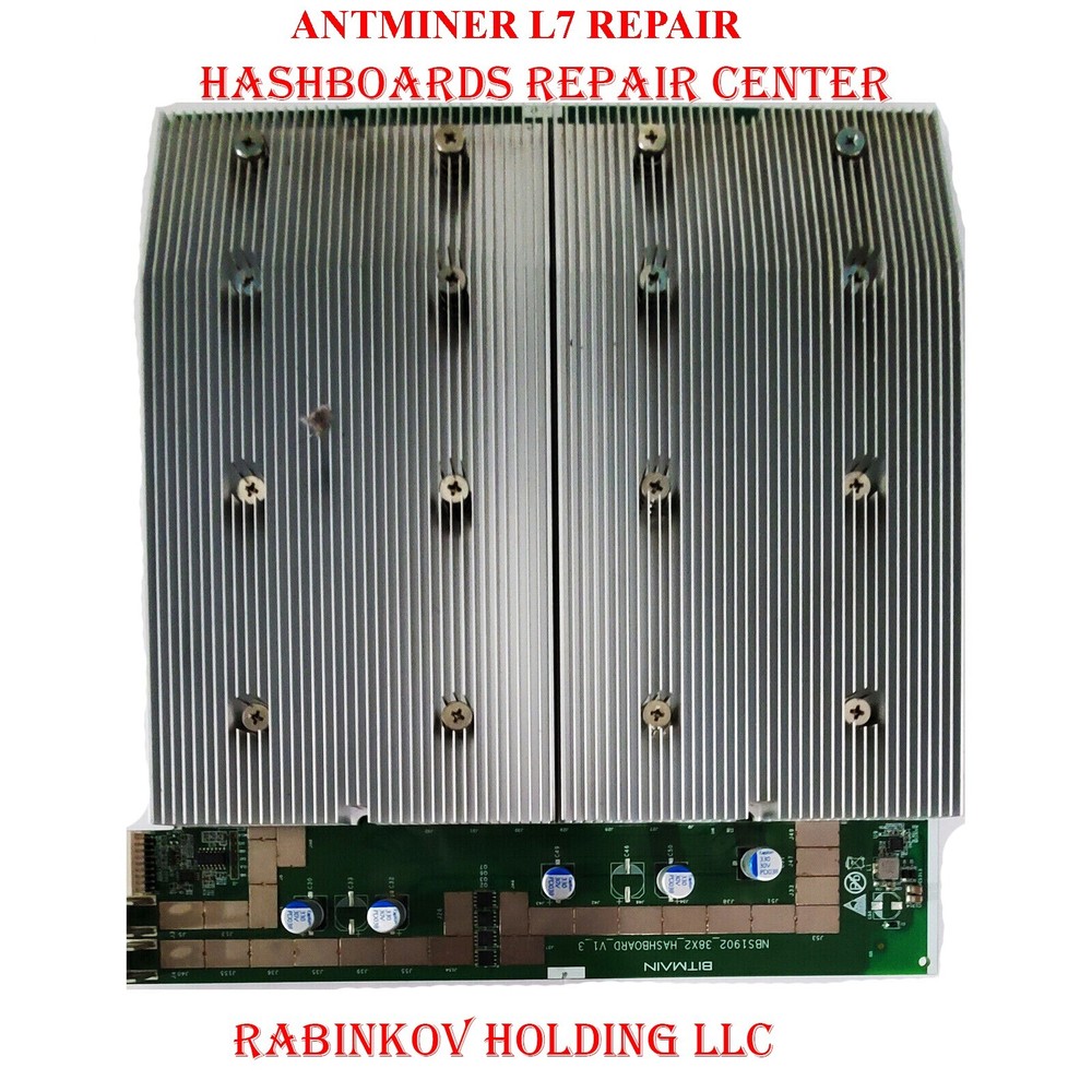Antminer L7 hashboards repair US based service