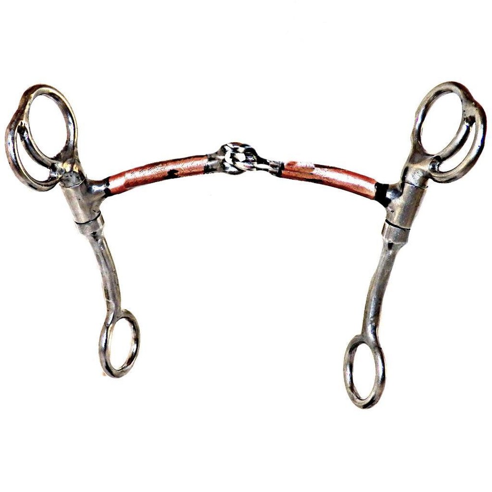 Bitmaster Smooth Copper Snaffle Tom Thumb Transition Bit 64905 5 inch Mouth