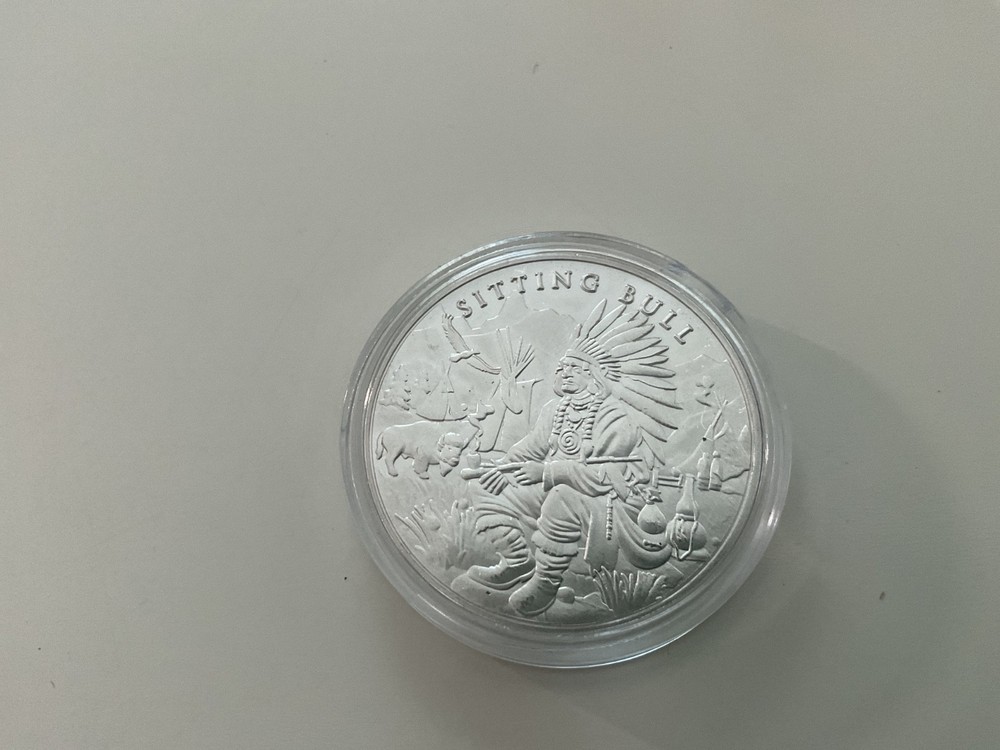 Sitting Bull 1oz silver coin copy