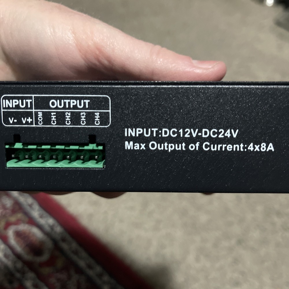 4 Channel DMX Decoder RGBW PWM DMX512 Dimmer Driver LED Strip Light Controller