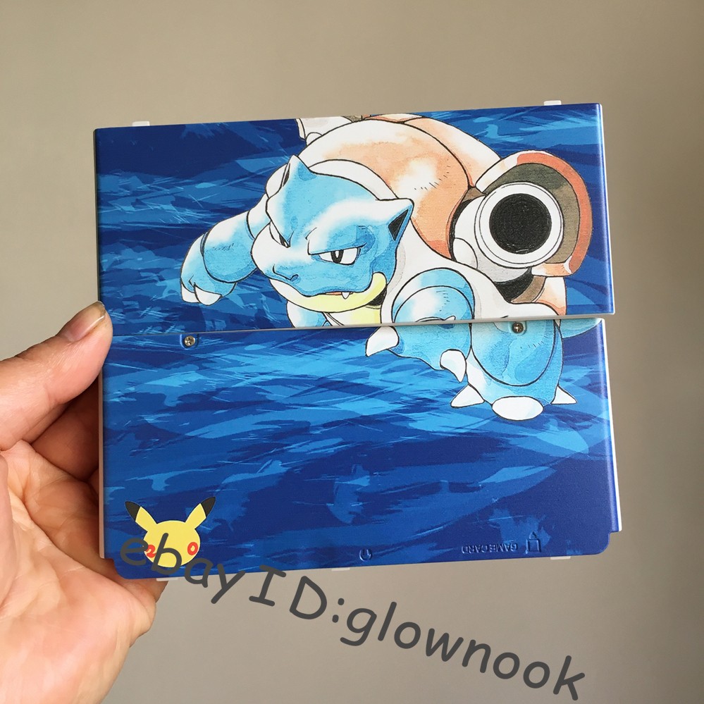 Nintendo New 3DS Replacement Shell - Pokémon Blastoise & Pikachu Blue Water Hot！