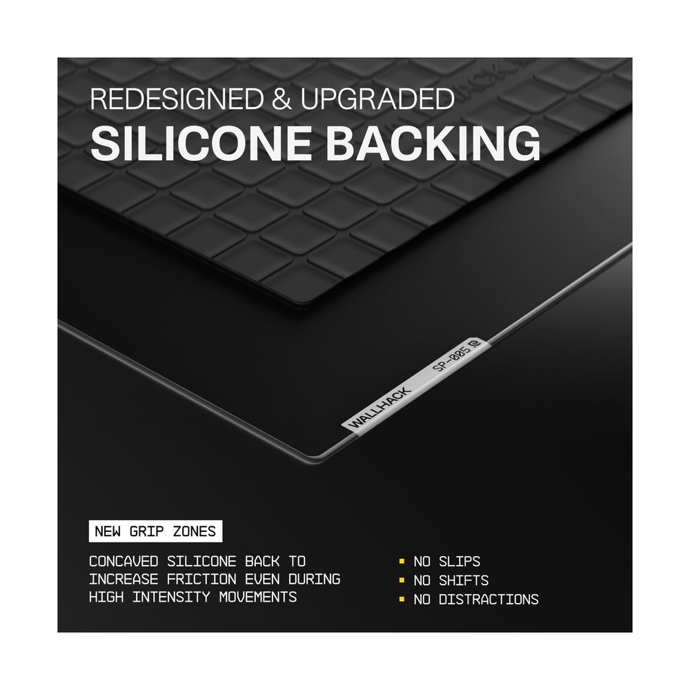 Wallhack SP-005 Glass Gaming Mouse Pad – Speed Surface, Large Mousepad for