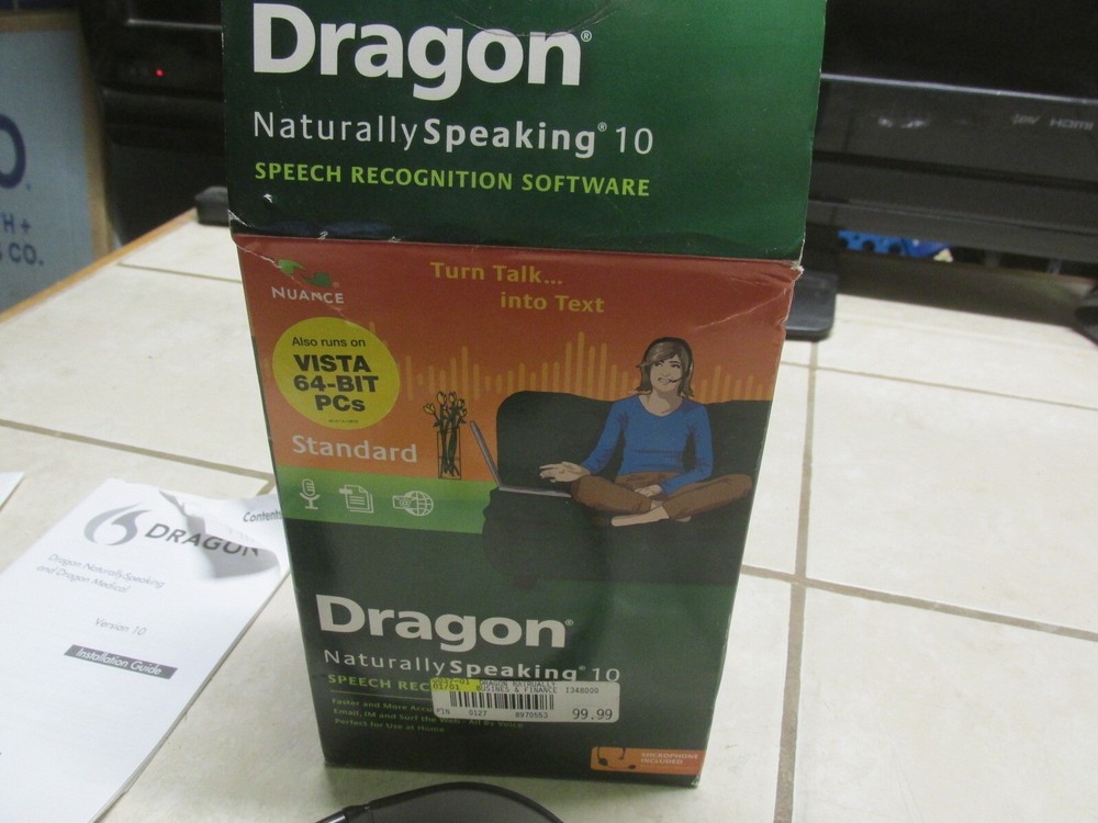 Dragon Naturally Speaking 10 Speech Recognition Software