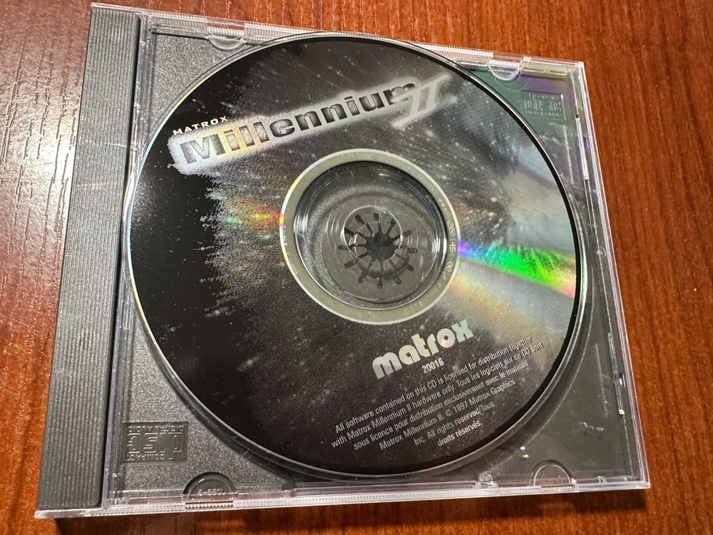 Matrox Millennium II Drivers CD 1997