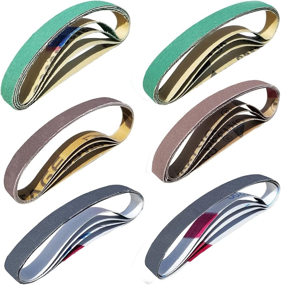 24Pcs 1/2"x12" Replacement Belt Kit for Work Sharp Knife &Tool Sharpener