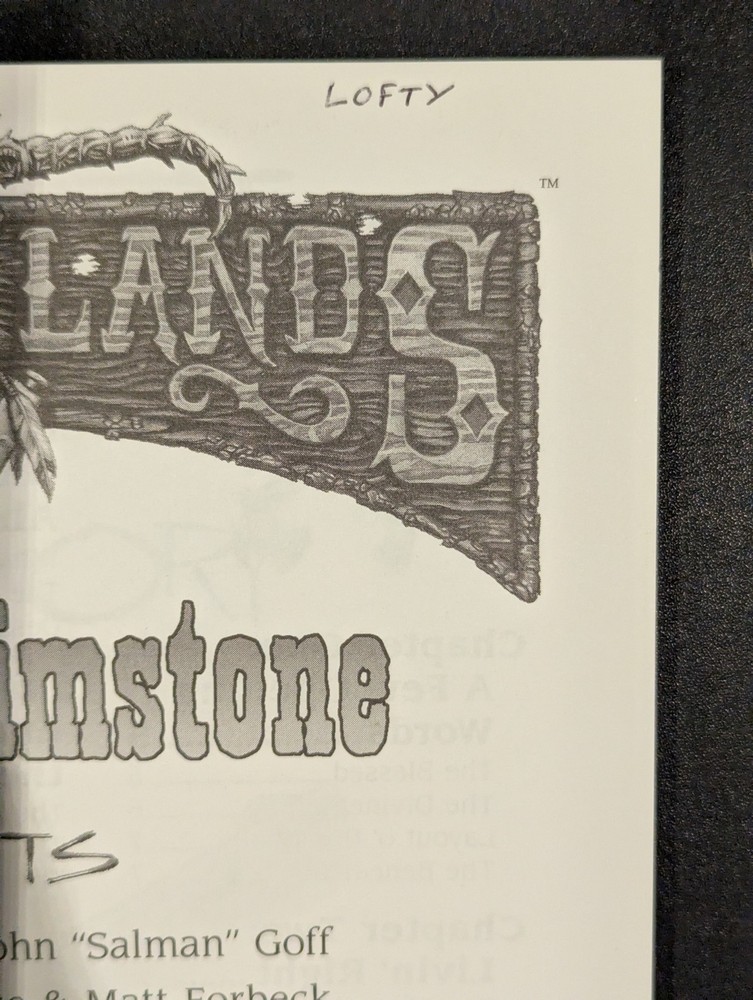 Fire & Brimstone - Deadlands - Pinnacle