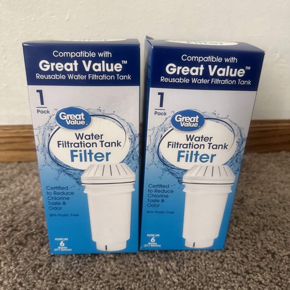 2 PACK Great Value Water Filtration Tank Replacement Filter for GVRWFT [G4]