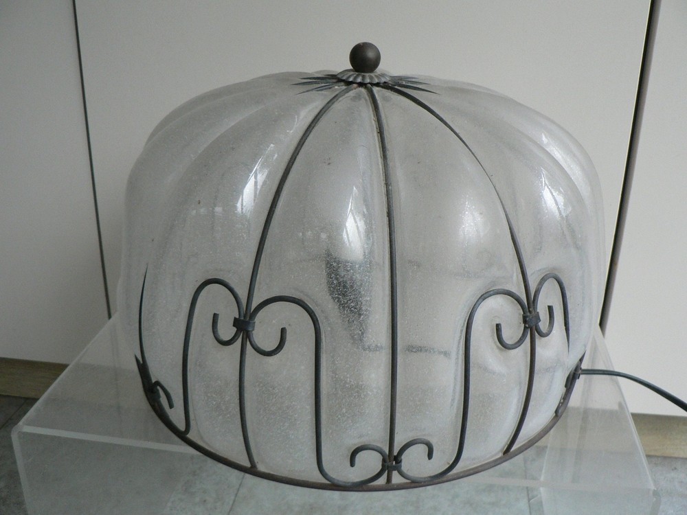 Vintage MURANO Caged Lamp Glass Light Lighting
