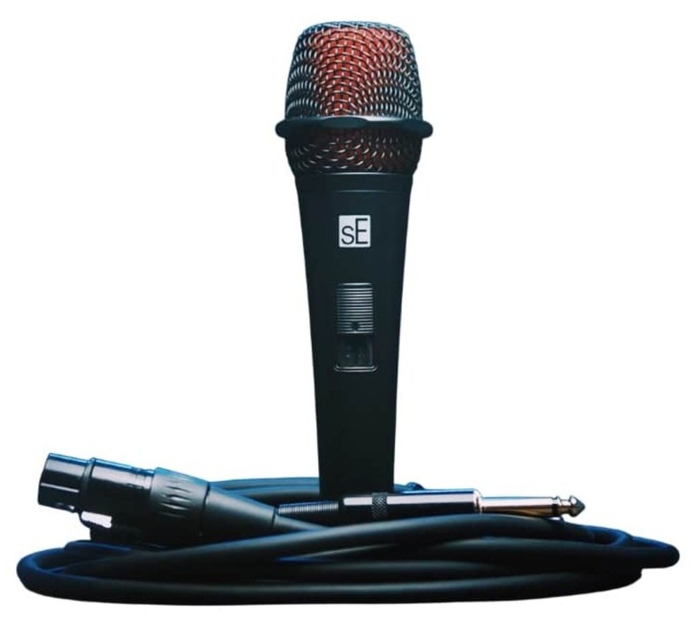 Se Electronics V2 SWITCH QTR Dynamic Microphone Handheld Mic w/XLR-1/4” TS Cable