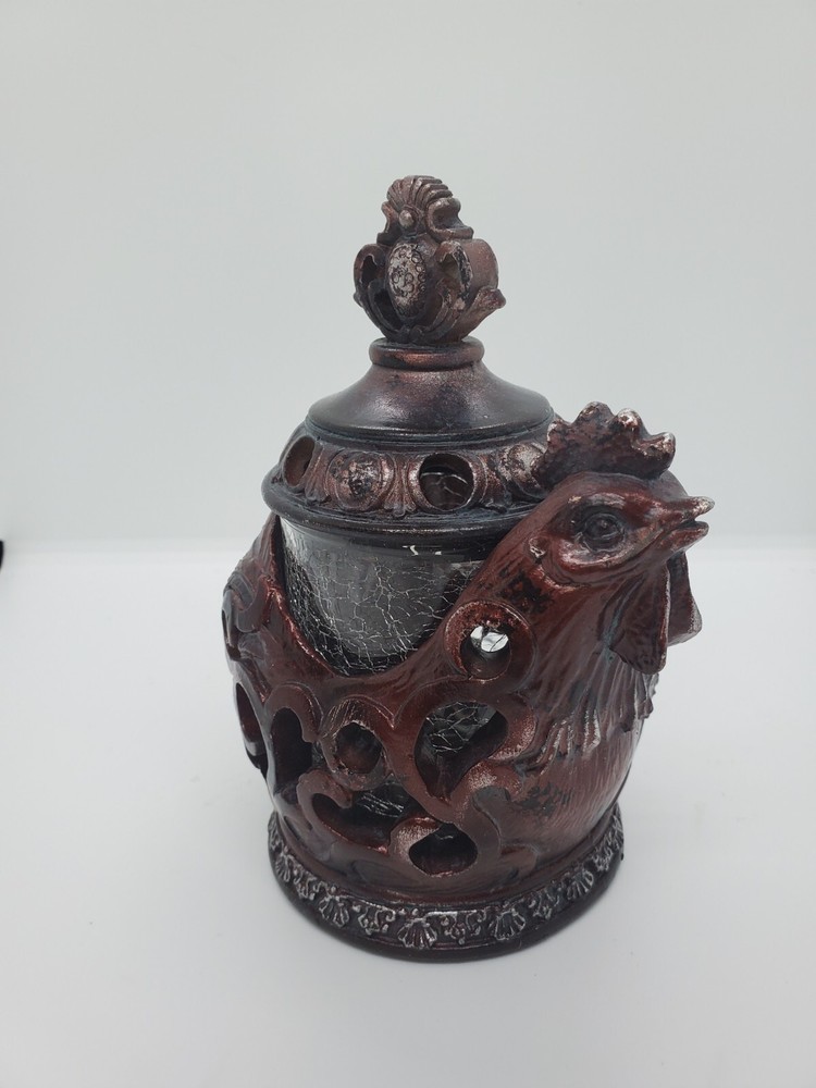 Three Rooster Incense Burner With Tray