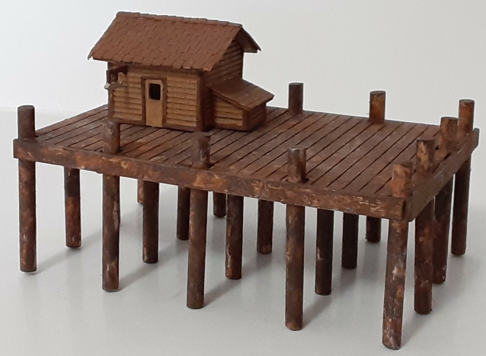 Troller's Tackle Shack - Waterfront Structure - Z Scale -Laser Cut