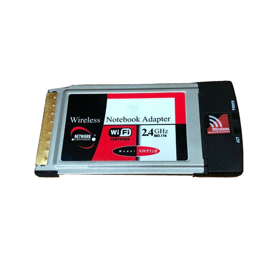 NETWORK EVERYWHERE WIRELESS NOTEBOOK ADAPTER Wi/Fi 2.4 GHz Model NWP11B