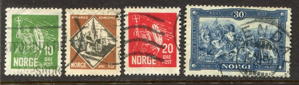 Norway #150-153 Saint Olaf Complete Set [Used]