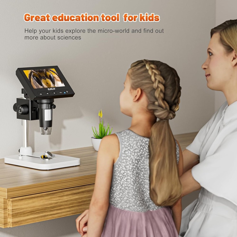 LCD Digital Coin Microscope 1000x - 4.3'' Display