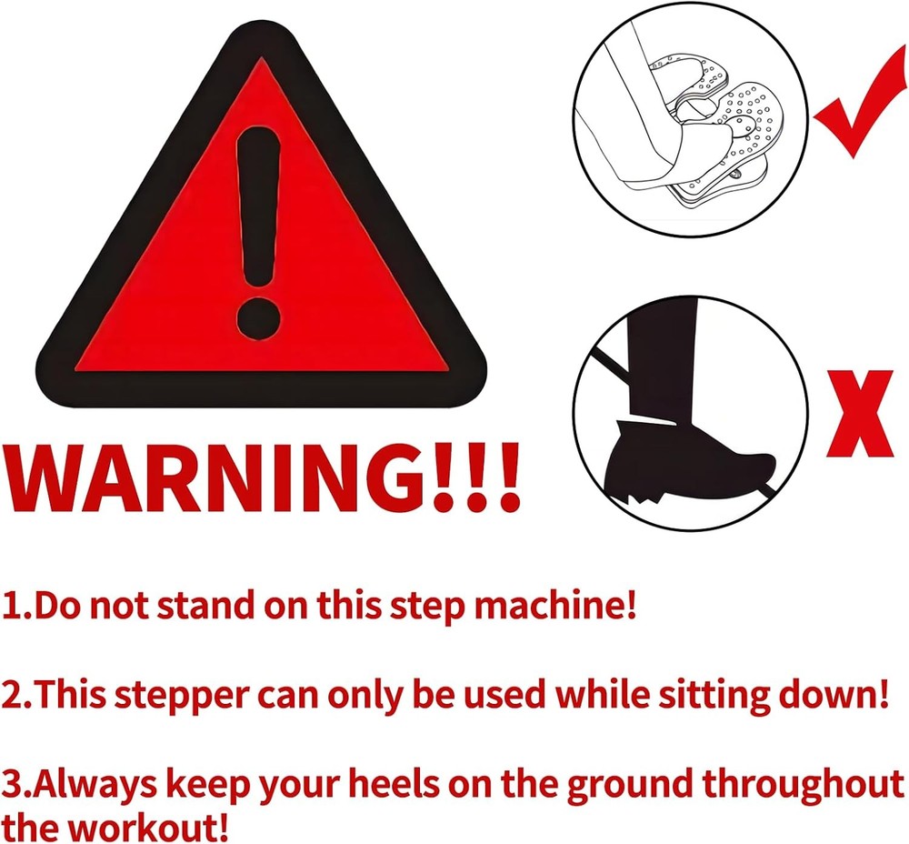 Mini Foldable Leg Exerciser Portable Foot Pedal Exercise Machine under Desk Step