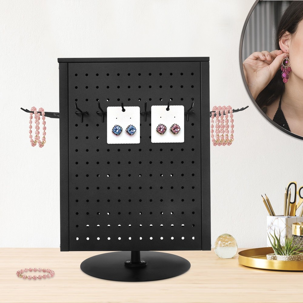 Pegboard Rotating Display Stand 4 Sided Spinning Peg Board Display Peg Board USA