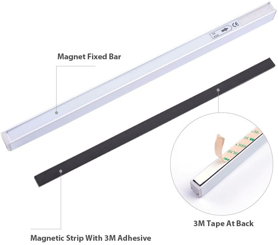Battery-Powered Wireless Motion Sensor LED Light For Closet Cabinet Kitchen