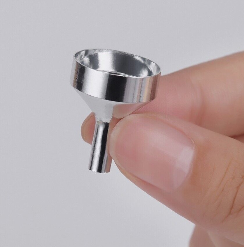 3 Pcs Stainless Steel Mini Funnels for Kitchen Use Tiny Small Funnel Set 3