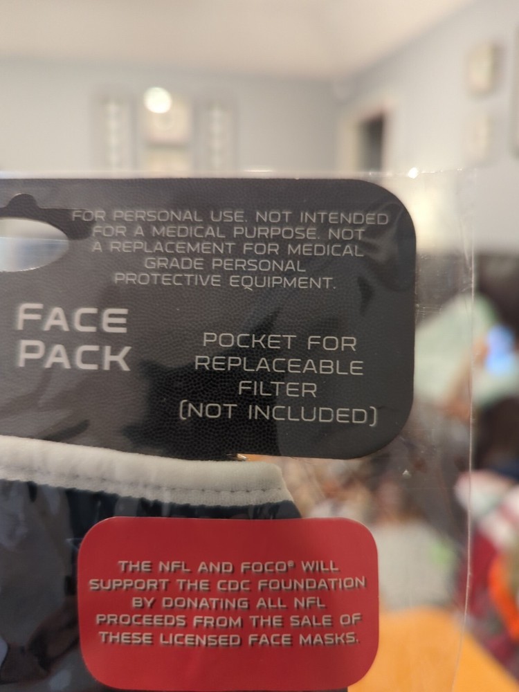 FOCO MANFPRFC3PKDC Reusable Face Mask