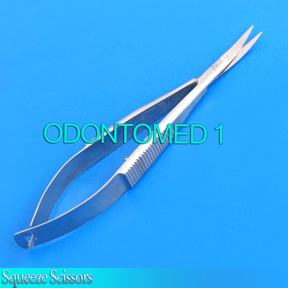 2 Pcs 4" spring SQUEEZE scissors Curved embroider